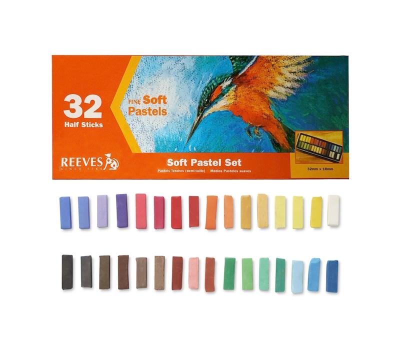 گچ پاستل 32رنگ نیمه ریوز