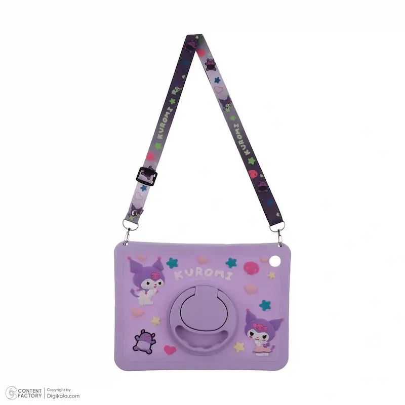 قاب سیلیکونی طرح کرومی مناسب تبلت سامسونگ مدل tab A9_ X115 سایز 8 اینچ ، با استند 360 درجه