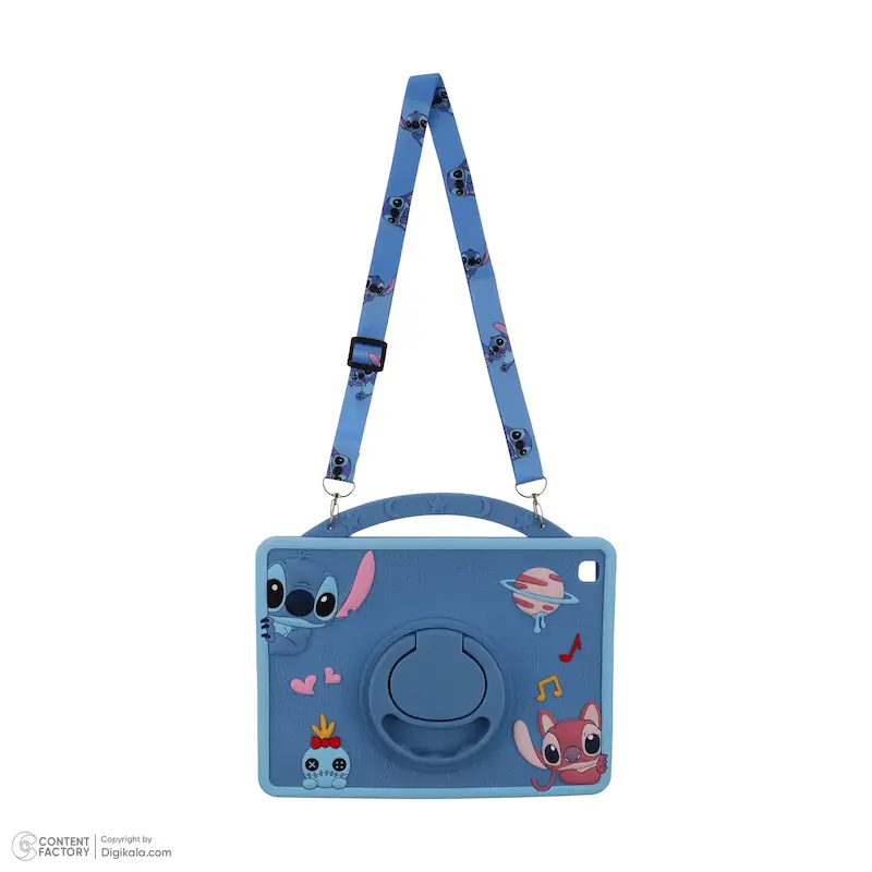 قاب سیلیکونی تبلت tab A/T295 طرح استیج با استند 360 درجه-کپی