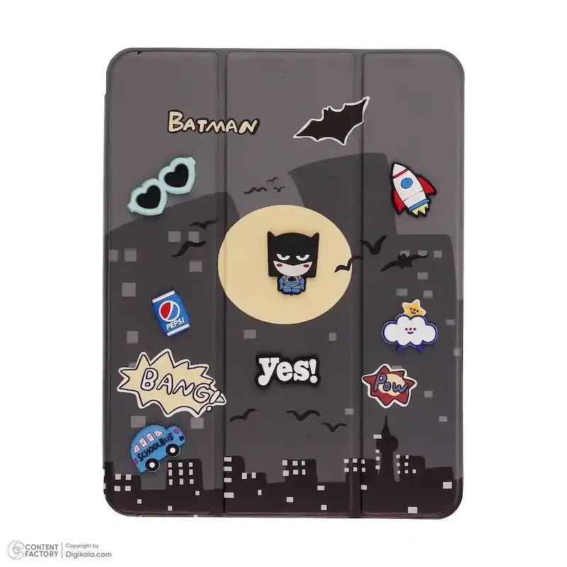 اسمارت کاور  آیپد Ipad Air/Air2 - 9.7 طرح برجسته Batman با کیفیت چاپ عالی و جای قلم