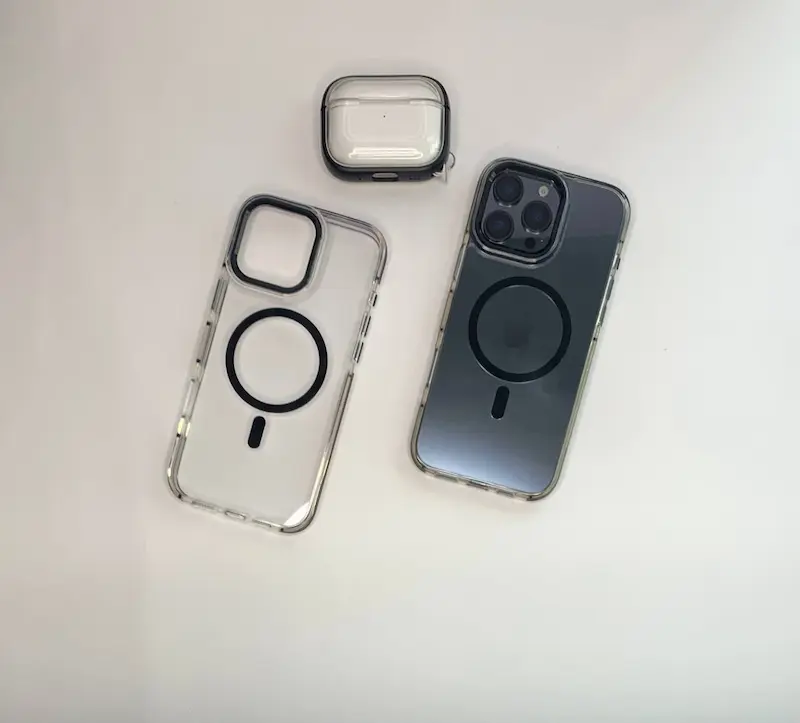 قاب پشت شفاف ایفون 15promax با مگسیف N52 برند NEW CASE-کپی