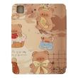 اسمارت کاور آیپد ipad Pro 11-2024/Pro 11-2020-2023/Air 6-11/Air5-Air4-10.9 طرح خرس عسلی با قابلیت جداشدن قاب از کاور و جای قلم
