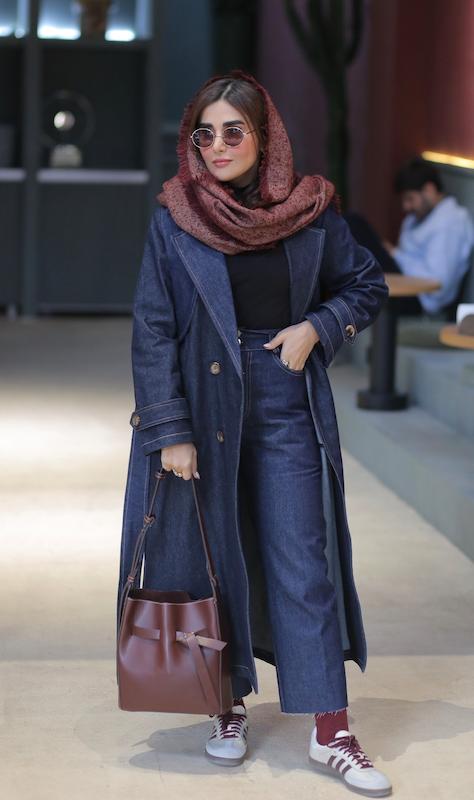 بارانی بلند جین