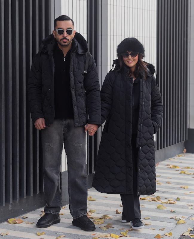 کاپشن بلند پافرشو