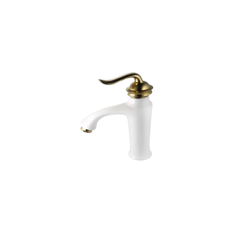 شیر روشویی مدل نیلا البرز روز سفید طلایی 