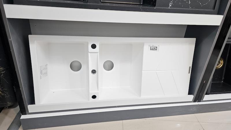 سینک توکار  گرانیتی رونی سفید 