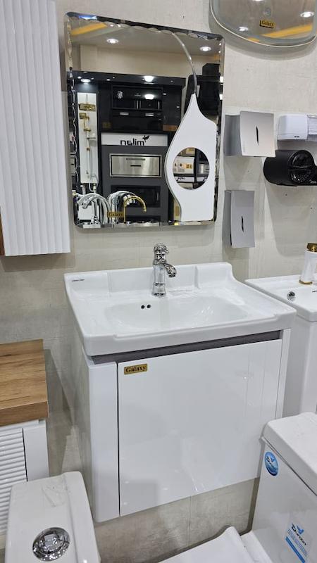 روشویی کابینتی مدل آراد سفید 60 
