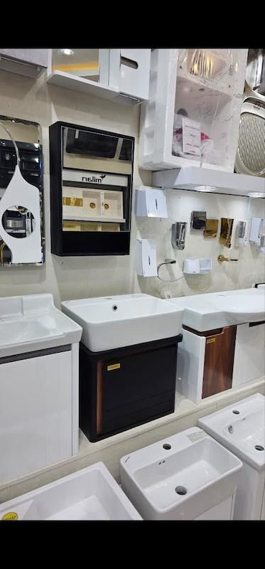 فولست روشویی کابینتی فیتونیا مشکی  همراه آینه باکس 