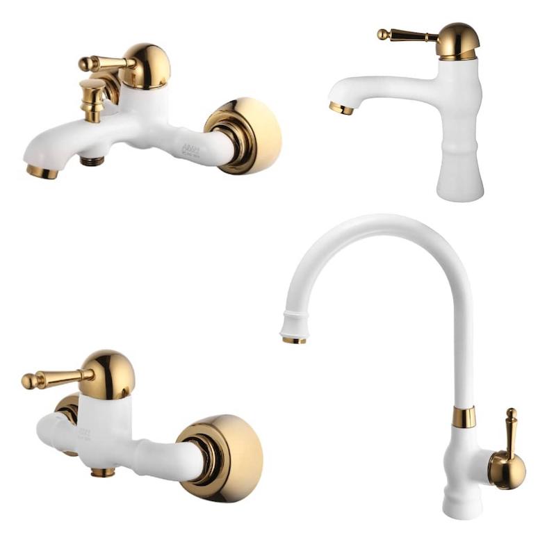 ست کامل شیرآلات مدل مارگارات 