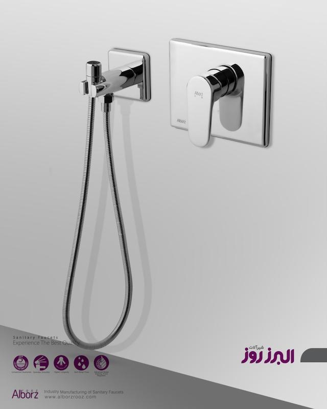 شیرآلات توکار توالتی مدل ونتو کروم 