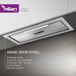 هود مخفی استیل میلان مدل آراد 3009 سایز 70