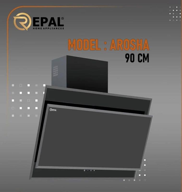 هود شومینه ای مدل آروشا مشکی  سایز 90 