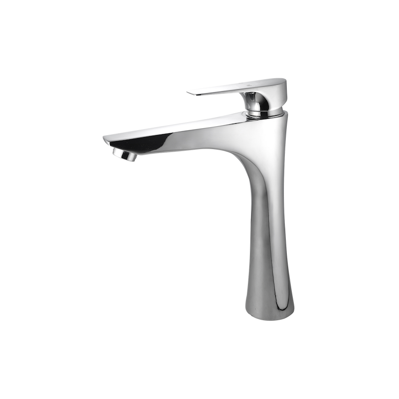 شیر روشویی پایه بلند مدل کارن  البرز روز کروم  براق 