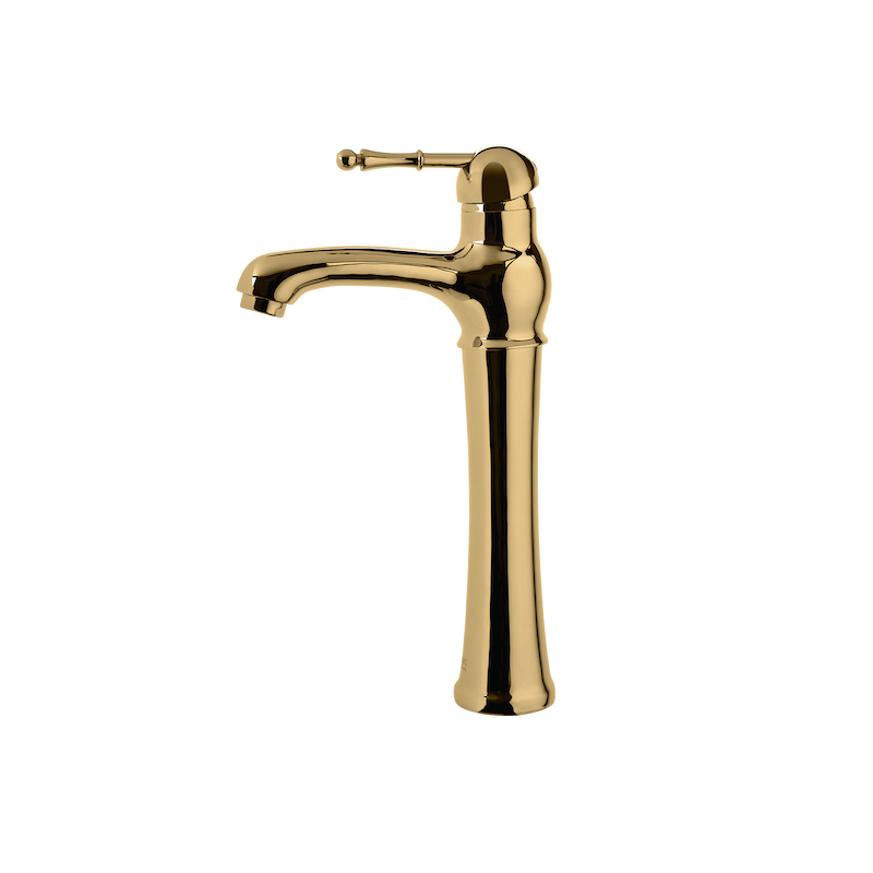 شیر روشویی پایه بلند مدل مارتین البرز روز طلایی براق 