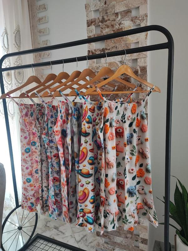 پیراهن نخی ۳ بعدی کد 136