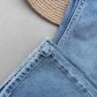 شلوار جین ابی نیم بگ بچگانه 