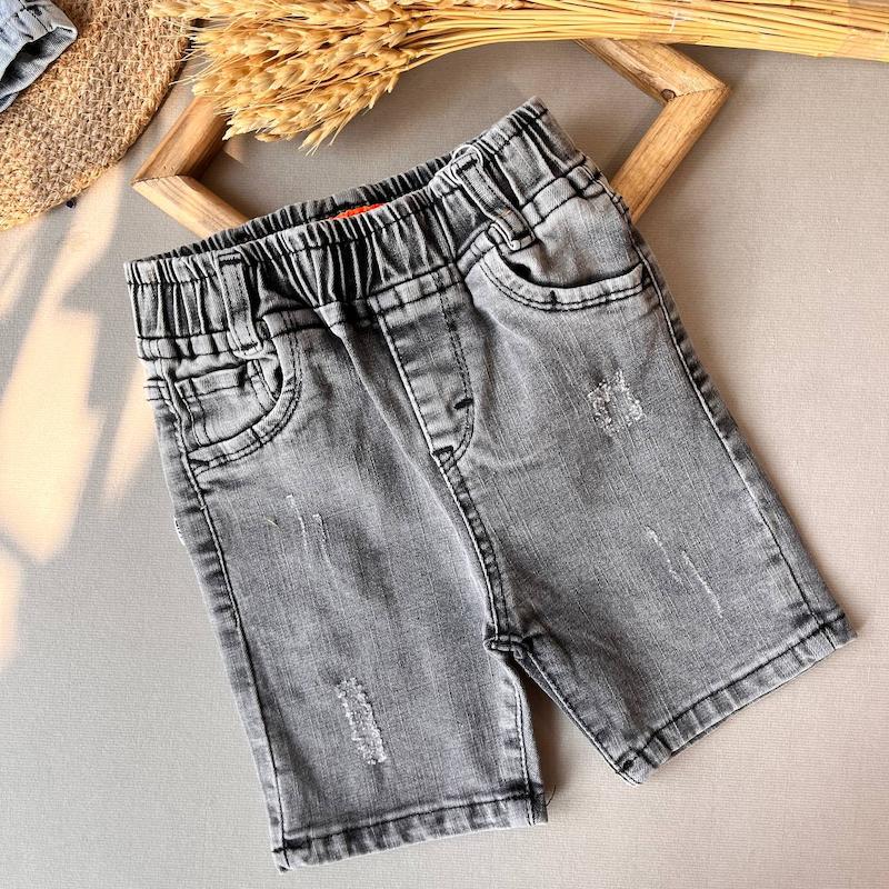 شلوارک جین کشی خارجی 00189002 - 2 الی 9 سال 