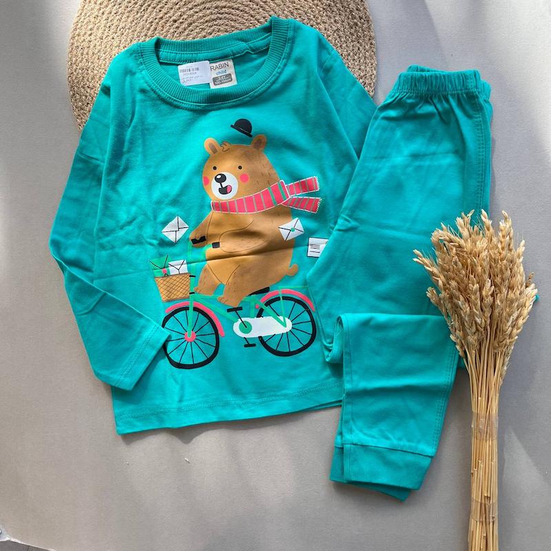 ست راحتی پنبه کد 00318004 - 2 الی 10 سال 