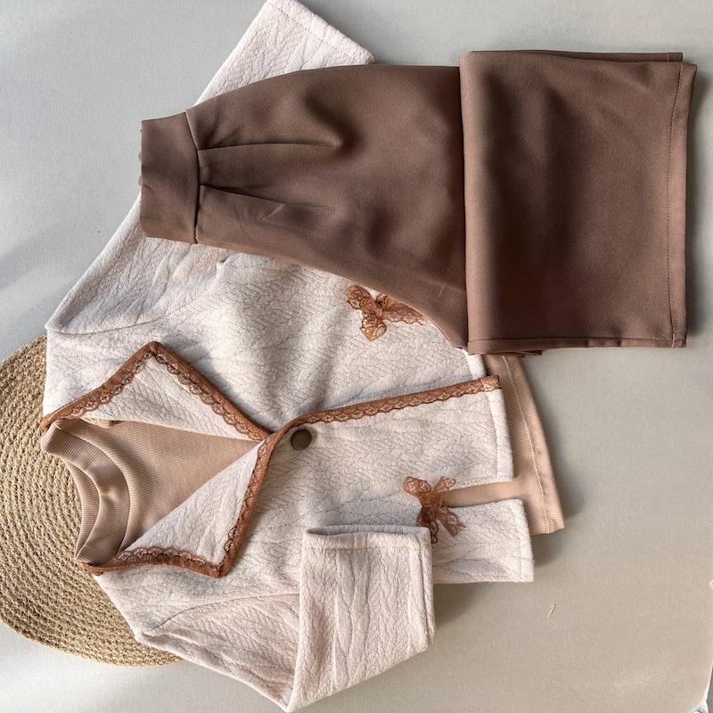 ست کت و شلوار دخترانه مجلسی کد 00134041 - 3 الی 8 سال 