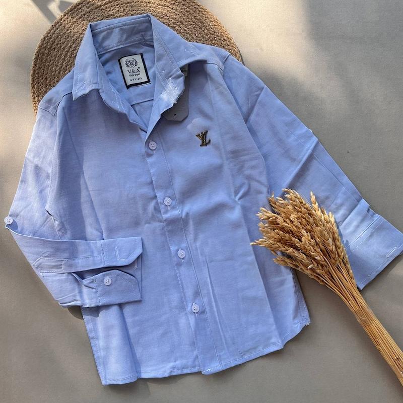 شومیز ابی مجلسی کد 00172005 - 4 الی 9 سال