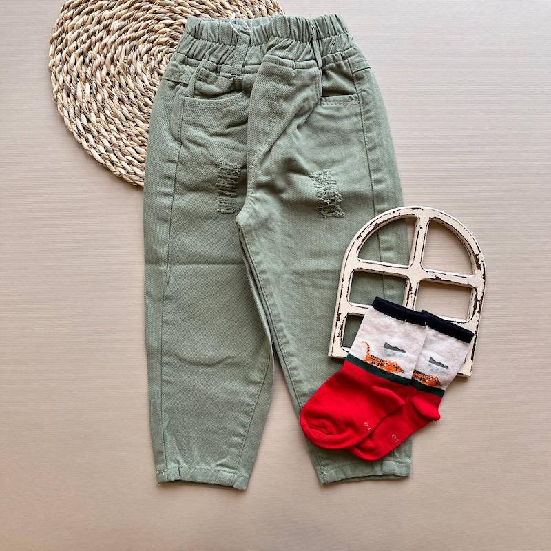 شلوار کتان 00186006/00142172 - 2 الی 7 سال 