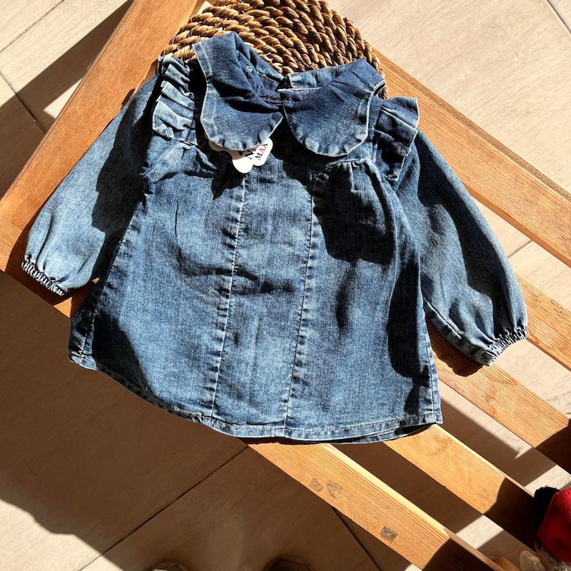 پیراهن جین دخترانه ۰۰۱۰۱۳۷۳ - 1 الی 2 سال