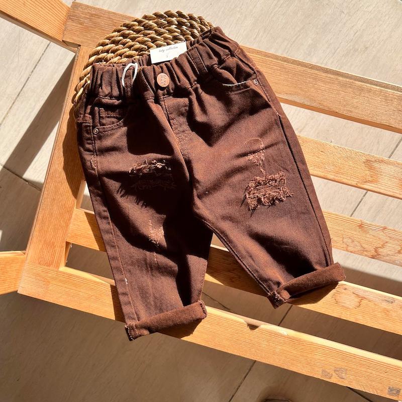 شلوار کتان ۰۰۱۰۱۱۹۵ - ۶ ماه الی ۳ سال