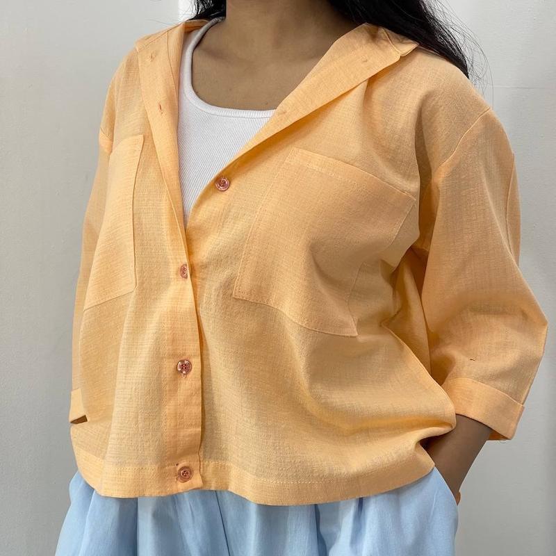 شومیز باکسی زنانه دو جیب