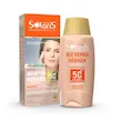فلوئید ضد افتاب SPF50 جهت پوست های دارای چروک های سطحی اردن سولاریس مناسب انواع پوست رنگ بژ طبیعی