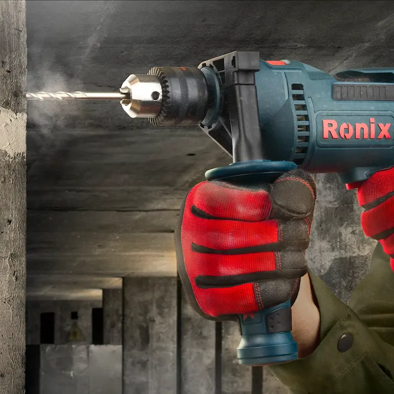 دریل 13 میلی متری چکشی سه نظام آچاری 810وات - بدون کیف BMC مدل : 2230 