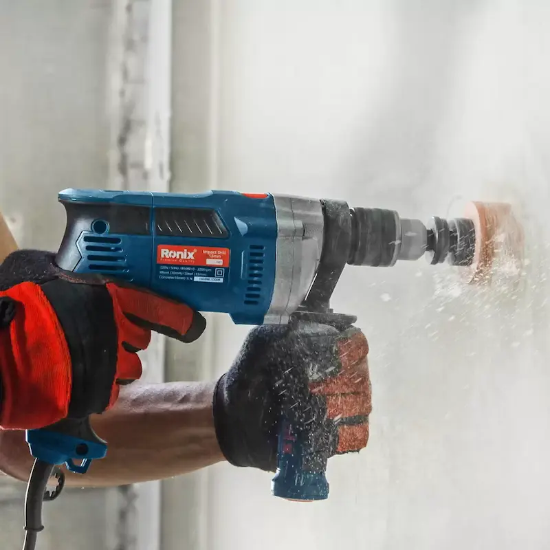 دریل چکشی برقی نیم تنه فلزی 810 وات مدل : 2281