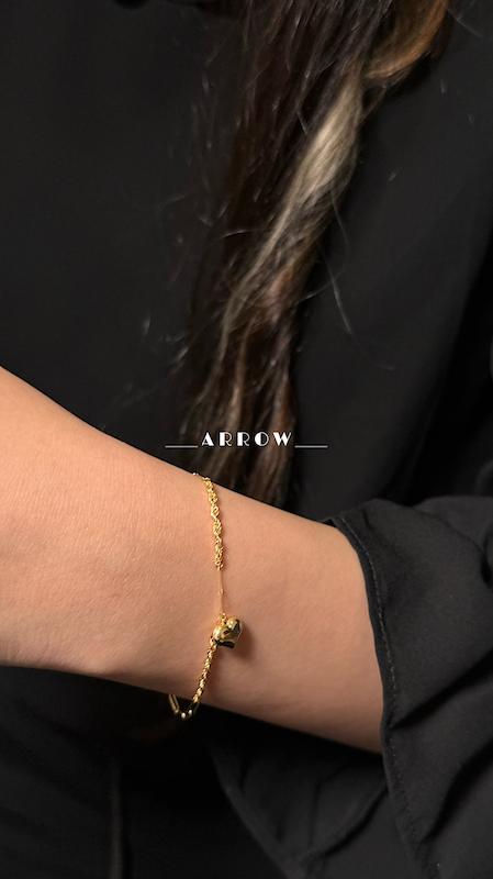 دستبند طنابی و هرمس(آویز قلب)