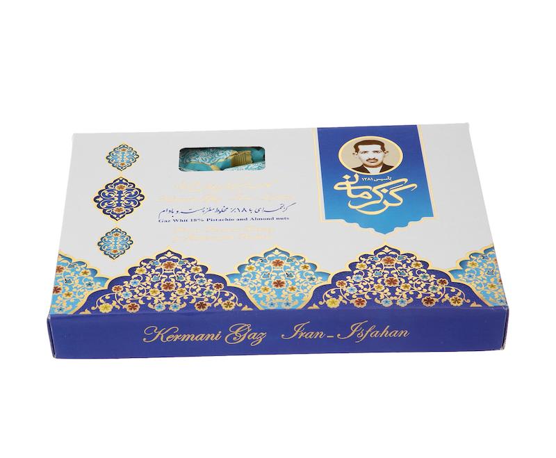 گز لقمه مخلوط پسته و بادام 18 درصد - 450 گرم