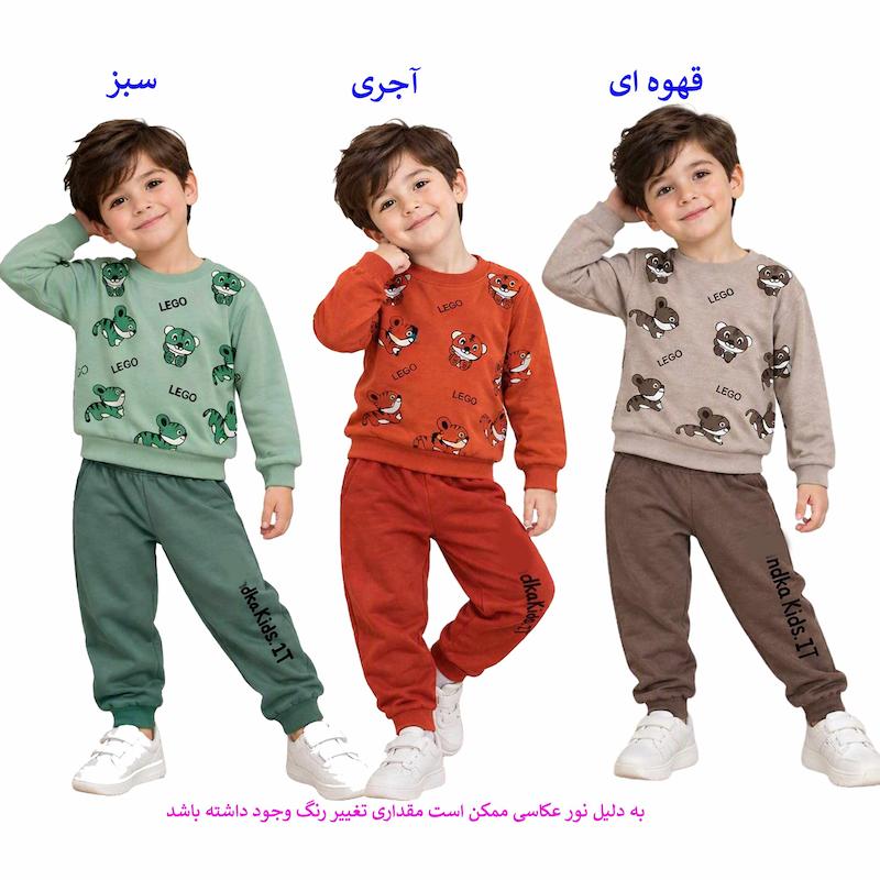 ست سویشرت و شلوار پسرانه و دخترانه طرح lego کوچولو بامزه کد 16
