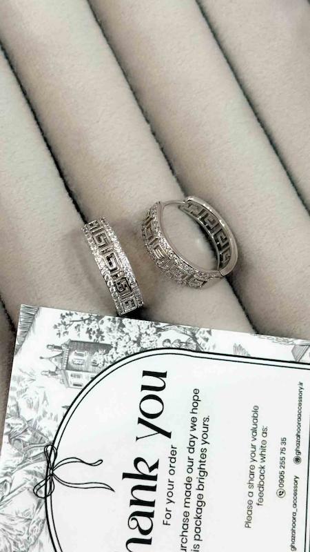 گوشواره حلقه ای سیلور