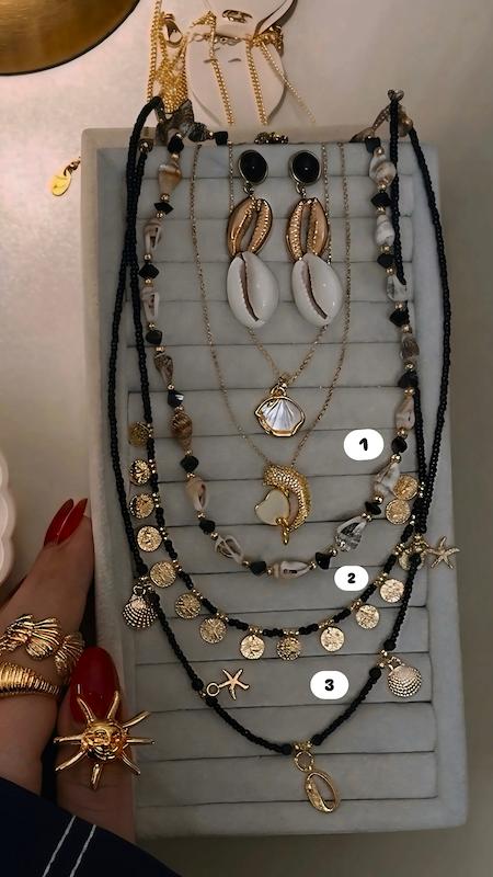 کالکشن مشکی گردنبند تابستونی