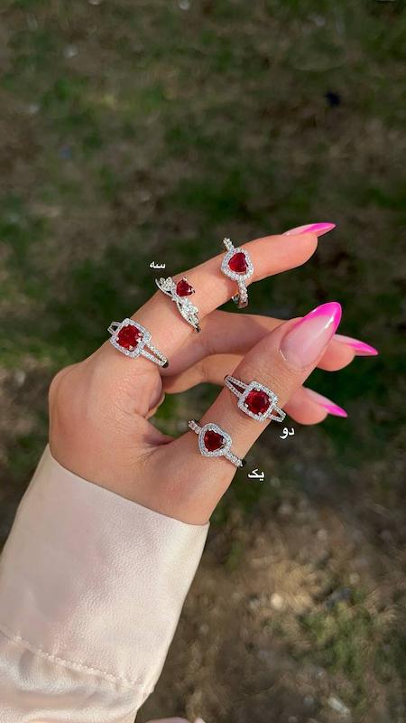 انگشتر جواهری ۹۹تومنی کد 012