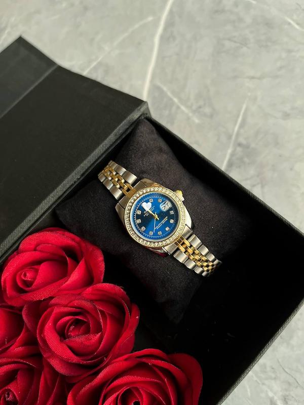 رولکس دورنگین سرمه ای کد 0095