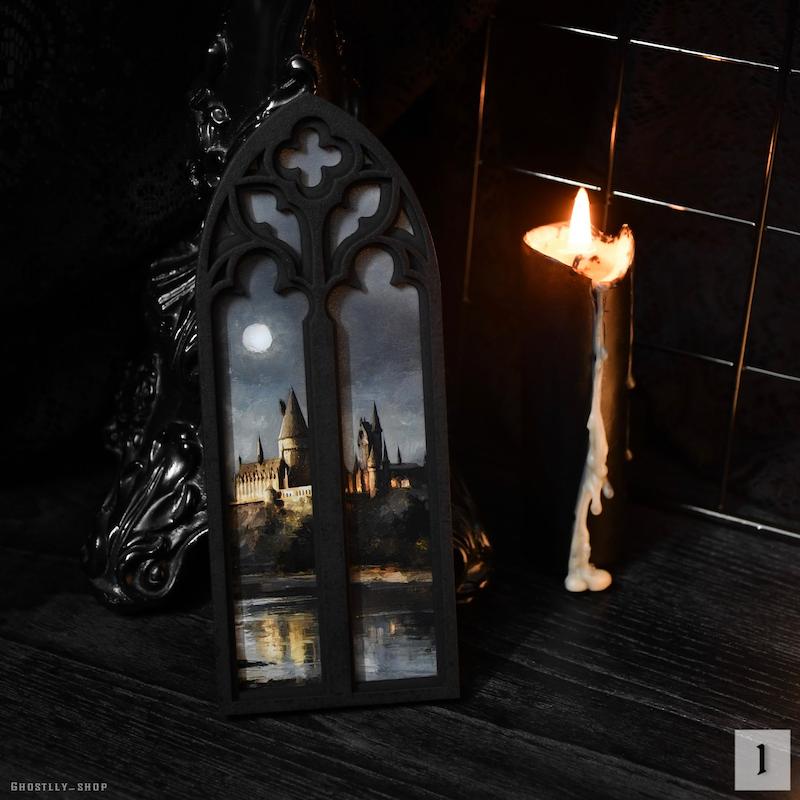 پوستر چوبی هاگوارتز🕯️