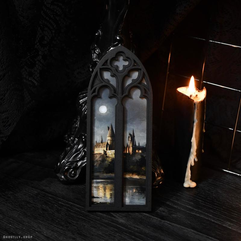 پوستر چوبی هاگوارتز🕯️