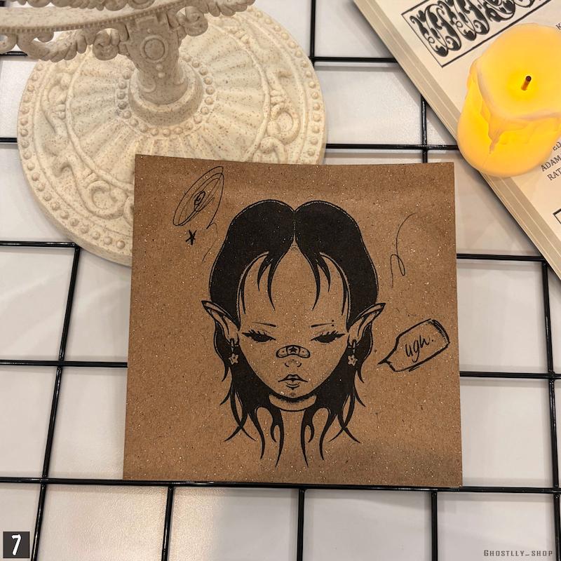 پوستر کرافت Gothic Girl 🖤🦇