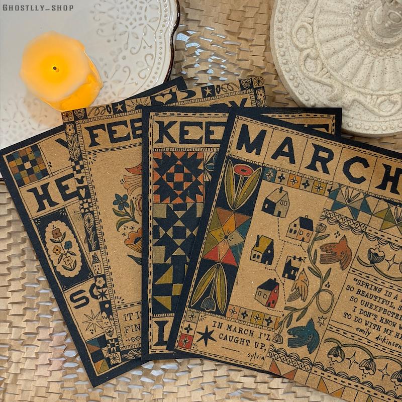پوستر کرافت Vintage Flow📜