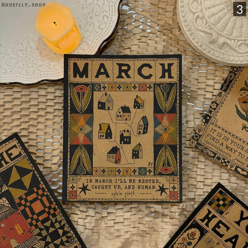 پوستر کرافت Vintage Flow📜