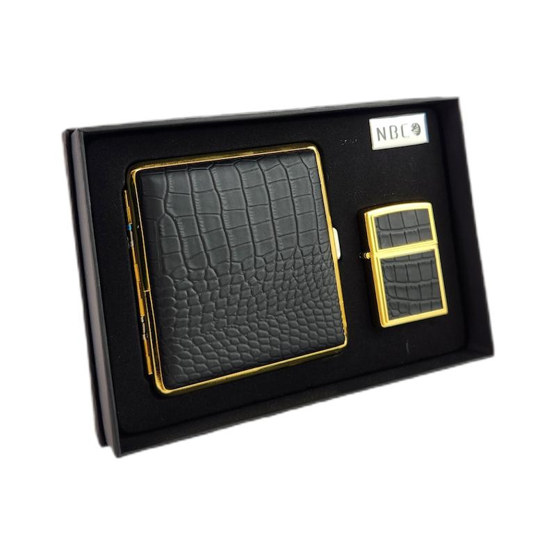 ست فندک و کیف سیگار کد SFK64