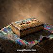 جعبه خاتم کاری طرح چوگان سایز ۱۰×۱۶ با ارتفاع cm۵