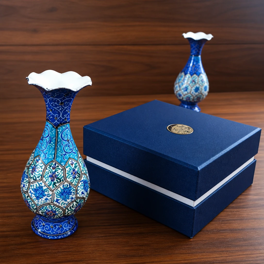 گلدان میناکاری