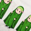 کارت آبنبات یا فاطمه معصومه(س)چادر سبز