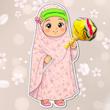 کارت آبنبات یا فاطمه معصومه(س) چادر گل گلی