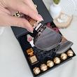 باکس هدیه زنانه گیفتاپ | ساعت طرح امگا، عطر باکارات رژ، عینک UV400 و شکلات