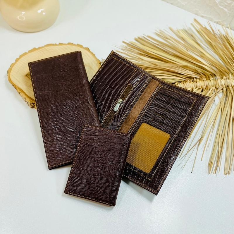 کیف پول کتی به همراه  جا کارتی چرم طبیعی